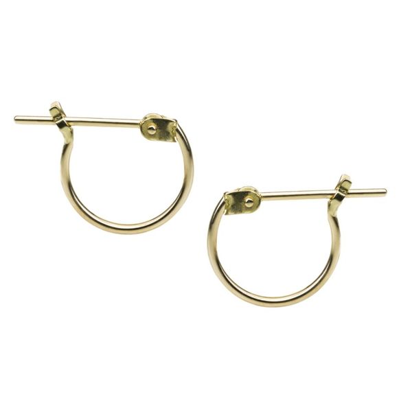 14K Yellow Gold Safety Earrings Image 3 Koerbers Fine Jewelry Inc New Albany, IN