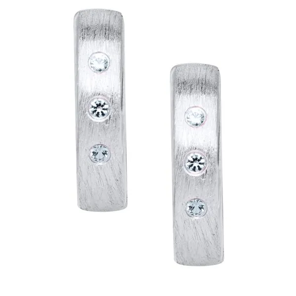 Sterling silver 12mm Huggie Children's Hoops Image 2 Koerbers Fine Jewelry Inc New Albany, IN