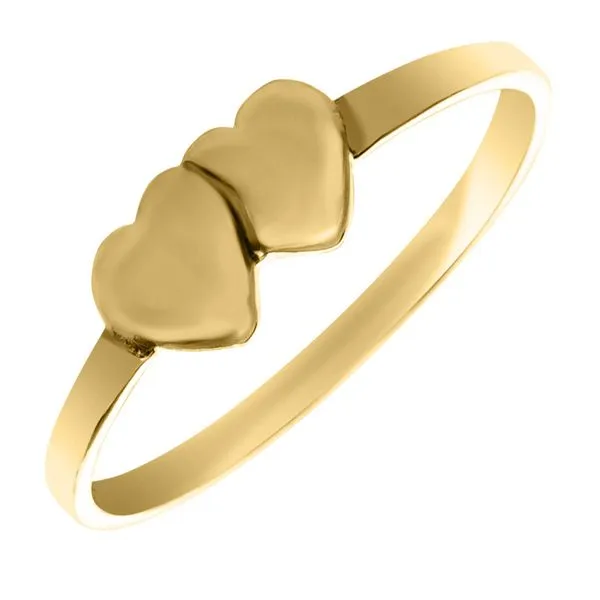 10K Yellow Gold Kiddie Kraft Double Heart Ring Koerbers Fine Jewelry Inc New Albany, IN