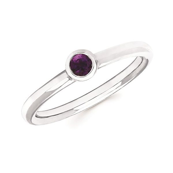 14K White Gold Amethyst February Birthstone Ring Koerbers Fine Jewelry Inc New Albany, IN