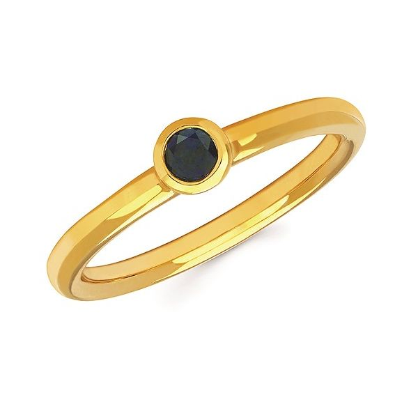 14K Yellow Gold Sapphire September Birthstone Ring Koerbers Fine Jewelry Inc New Albany, IN