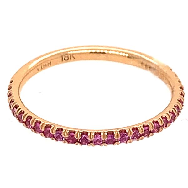 18K Rose Gold Pink Sapphires Band Koerbers Fine Jewelry Inc New Albany, IN