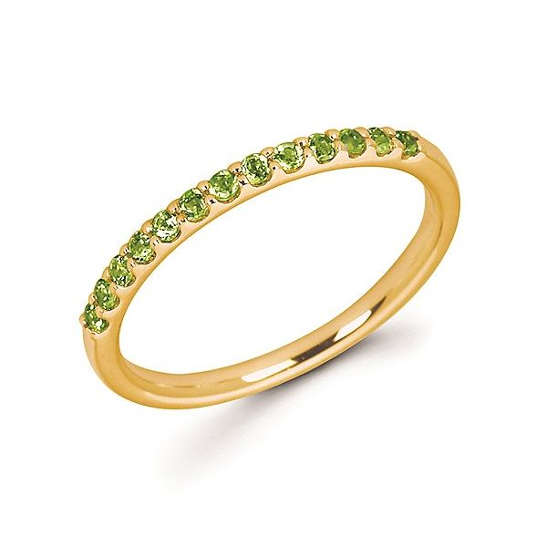 14K Yellow Gold Peridot Stackable Band Koerbers Fine Jewelry Inc New Albany, IN