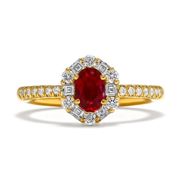 18K Yellow Gold Petite Signature Ruby Fashion Ring Koerbers Fine Jewelry Inc New Albany, IN