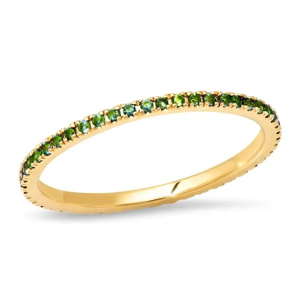 14K Yellow Gold Peridot Eternity Band Fashion Ring Koerbers Fine Jewelry Inc New Albany, IN