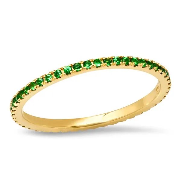 14K Yellow Gold Tsavorite Eternity Band Fashion Ring Koerbers Fine Jewelry Inc New Albany, IN