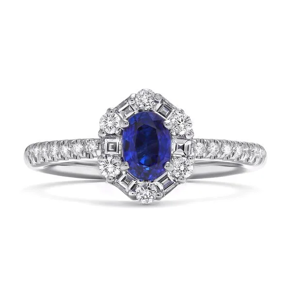 18K White Gold Petite Signature Sapphire Fashion Ring Koerbers Fine Jewelry Inc New Albany, IN
