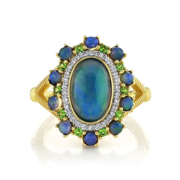 18K Yellow Gold Ethiopian Opal Fashion Ring Koerbers Fine Jewelry Inc New Albany, IN