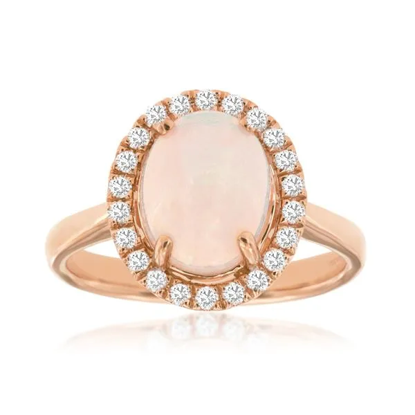 14K Rose Gold Opal and Diamond Fashion Ring Koerbers Fine Jewelry Inc New Albany, IN