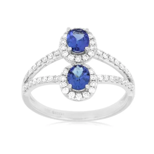 14K White Gold Tanzanite and Diamond Ring Koerbers Fine Jewelry Inc New Albany, IN