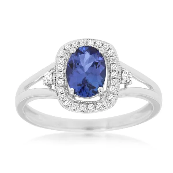 14K White Gold Tanzanite and Diamond Fashion Ring Koerbers Fine Jewelry Inc New Albany, IN