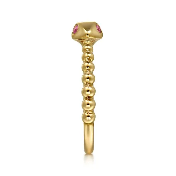14K Yellow Gold Bujukan and Ruby Snake Open Ring Image 4 Koerbers Fine Jewelry Inc New Albany, IN
