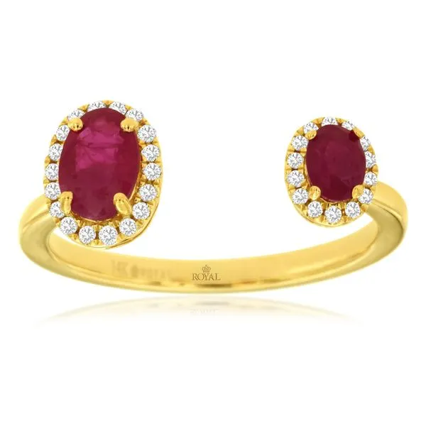 14K Yellow Gold Ruby and Diamond Fashion Ring Koerbers Fine Jewelry Inc New Albany, IN