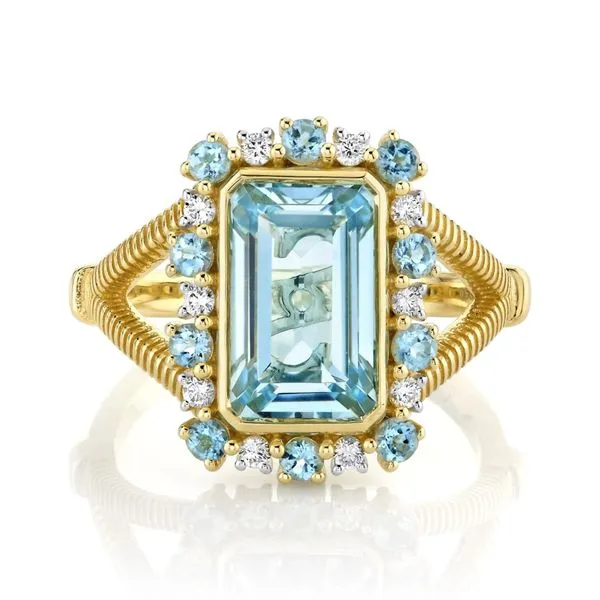 14K Yellow Gold Sky Blue Topaz Fashion Ring Koerbers Fine Jewelry Inc New Albany, IN