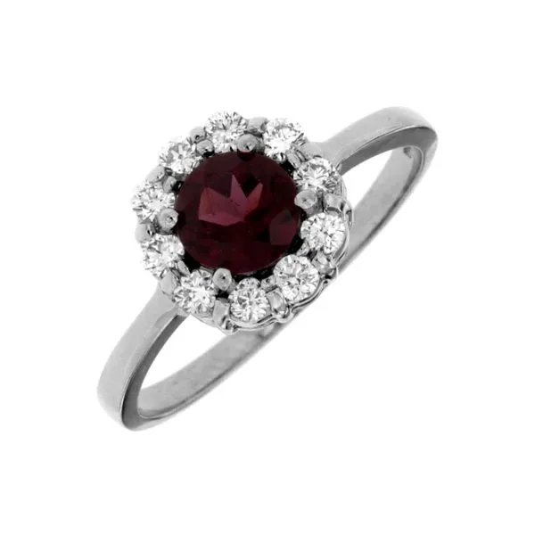 14K White Gold Rhodolite and Diamond Fashion Ring Koerbers Fine Jewelry Inc New Albany, IN