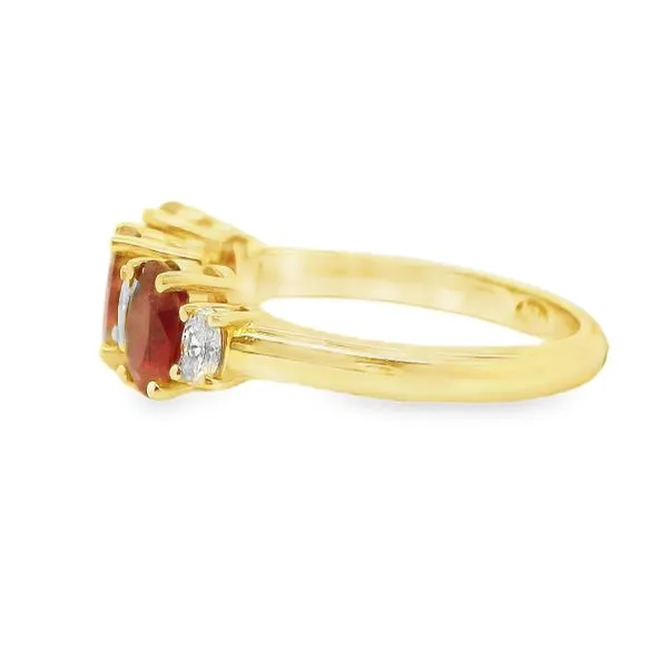 18K Yellow Gold Ruby and Diamond Ring Image 2 Koerbers Fine Jewelry Inc New Albany, IN