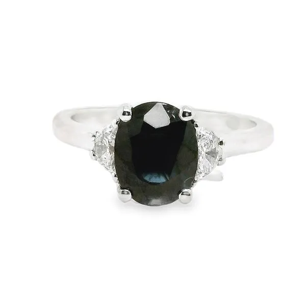 18K White Gold Sapphire and Diamonds Fashion Ring Koerbers Fine Jewelry Inc New Albany, IN