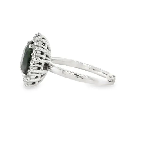 18K White Gold Sapphire and Diamond Fashion Ring Image 2 Koerbers Fine Jewelry Inc New Albany, IN