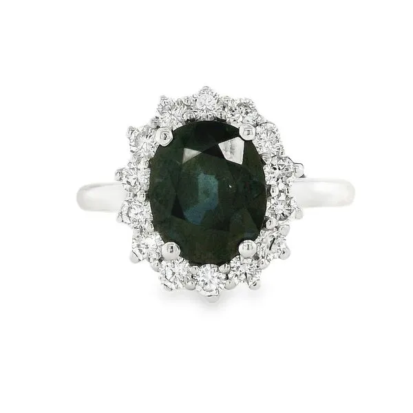 18K White Gold Sapphire and Diamond Fashion Ring Koerbers Fine Jewelry Inc New Albany, IN