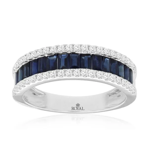 14K White Gold Sapphire and Diamonds Fashion Ring Koerbers Fine Jewelry Inc New Albany, IN