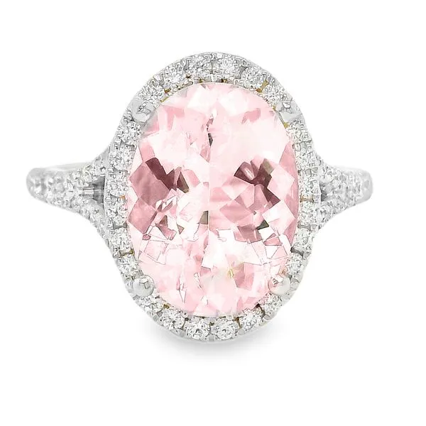 Platinum Morganite and Diamonds Fashion Ring 4.16 TWT Koerbers Fine Jewelry Inc New Albany, IN