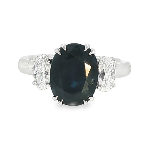 18K White Gold Sapphire and Diamonds Fashion Ring Koerbers Fine Jewelry Inc New Albany, IN