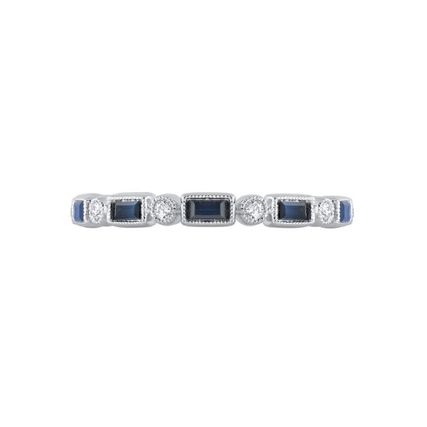 14K White Gold Sapphires and Diamonds Fashion Ring Koerbers Fine Jewelry Inc New Albany, IN