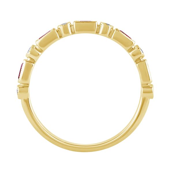 14K Yellow Gold Rubies and Diamonds Fashion Ring Image 2 Koerbers Fine Jewelry Inc New Albany, IN