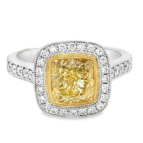 18K Yellow and White Gold Yellow Diamond Ring Koerbers Fine Jewelry Inc New Albany, IN