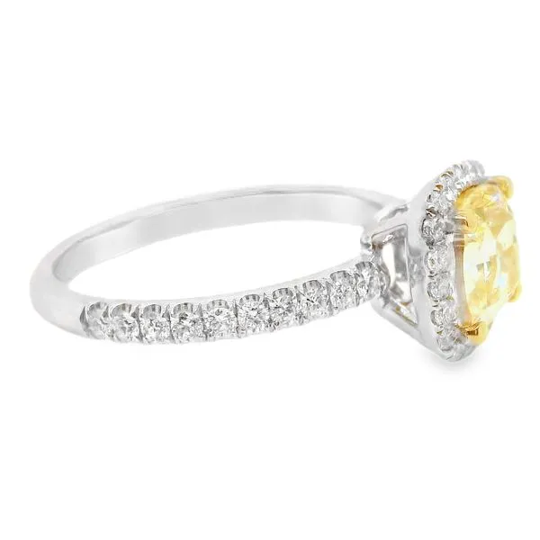 18K White and Yellow Gold Fancy Yellow Diamond Engagement Ring 1.90 CTW Image 2 Koerbers Fine Jewelry Inc New Albany, IN