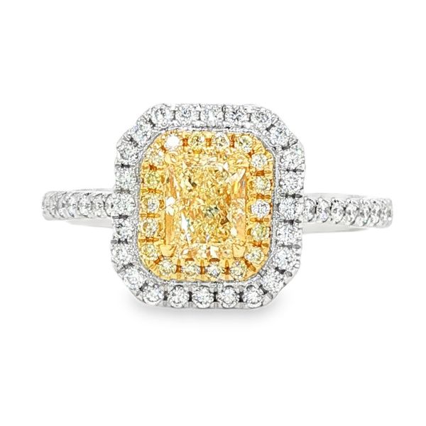 18K 2-Tone White and Yellow Gold Yellow Diamond Ring Koerbers Fine Jewelry Inc New Albany, IN