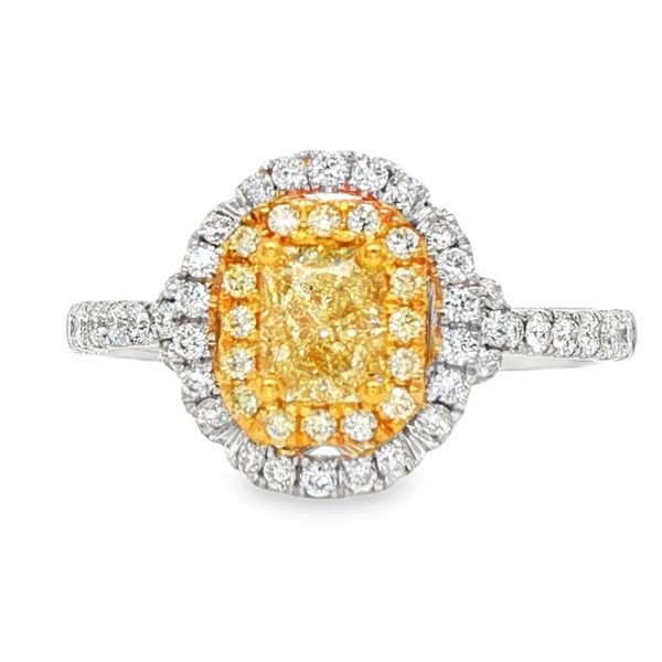 18K 2-Tone White And Yellow Gold Yellow Diamond Ring Koerbers Fine Jewelry Inc New Albany, IN