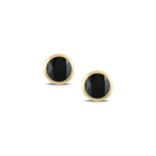 18K Yellow Gold Black Onyx Earrings Koerbers Fine Jewelry Inc New Albany, IN