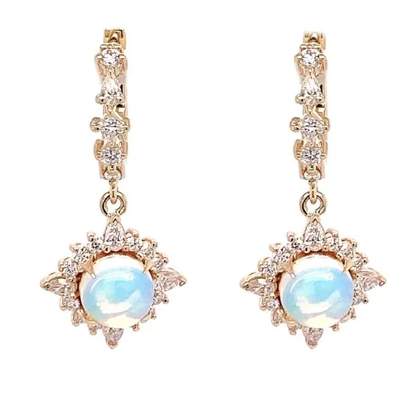 14K Yellow Gold Opal Earrings Koerbers Fine Jewelry Inc New Albany, IN