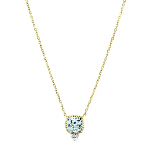 18K Yellow Gold Sky Blue Topaz Necklace Koerbers Fine Jewelry Inc New Albany, IN