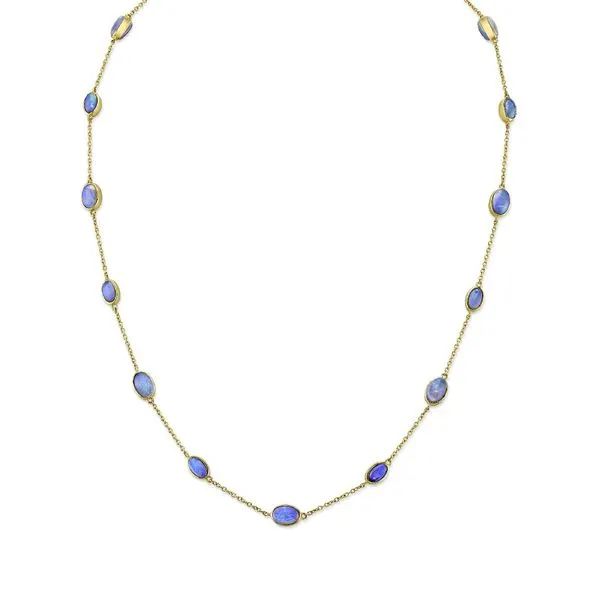 18K Yellow Gold Double Sided Opal Necklace Koerbers Fine Jewelry Inc New Albany, IN