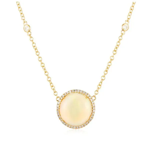 14K Yellow Gold Opal Necklace Koerbers Fine Jewelry Inc New Albany, IN