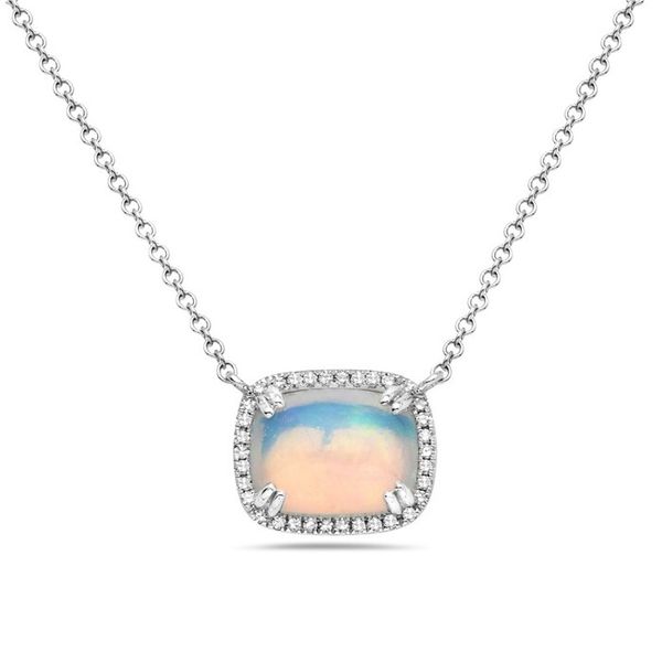 14K White Gold Opal Necklace Koerbers Fine Jewelry Inc New Albany, IN