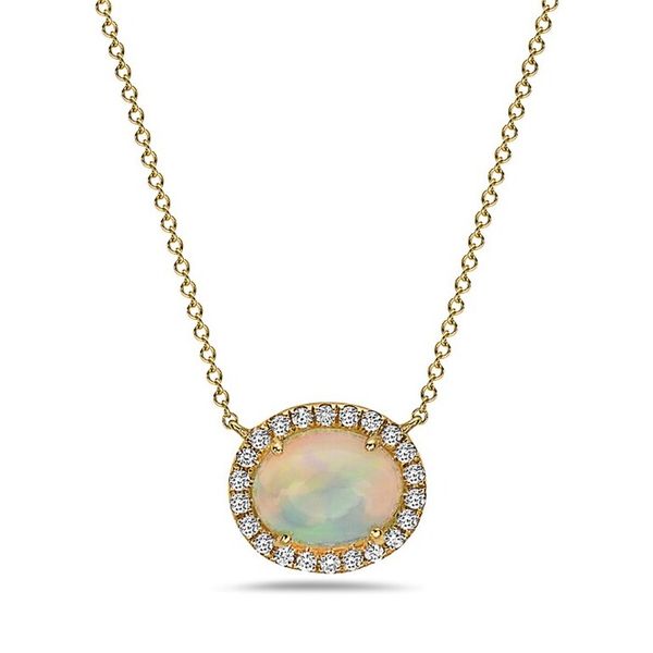 14K Yellow Gold Opal Necklace Koerbers Fine Jewelry Inc New Albany, IN