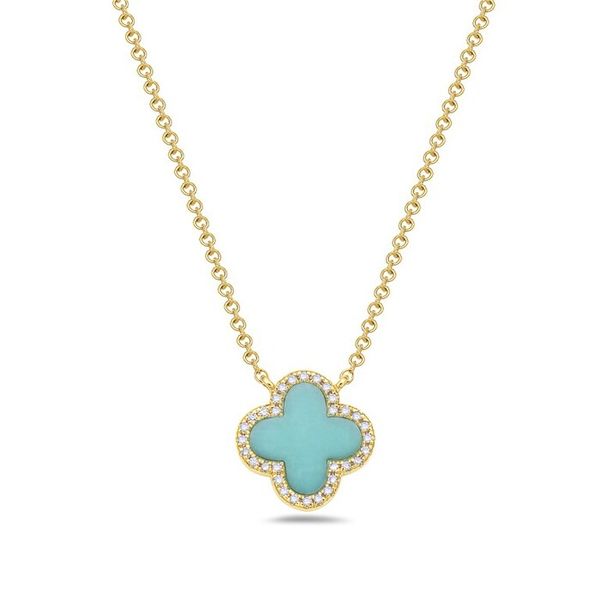 14K Yellow Gold Turqoise Necklace Koerbers Fine Jewelry Inc New Albany, IN