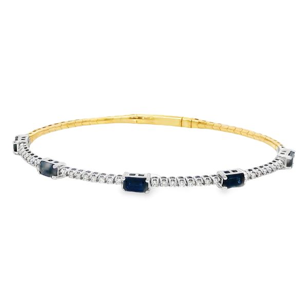 14K 2-Tone White and Yellow Gold Bangle Bracelet Koerbers Fine Jewelry Inc New Albany, IN