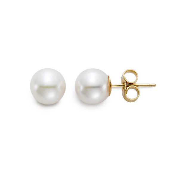 14K Yellow Gold Freshwater Pearl Earrings Koerbers Fine Jewelry Inc New Albany, IN