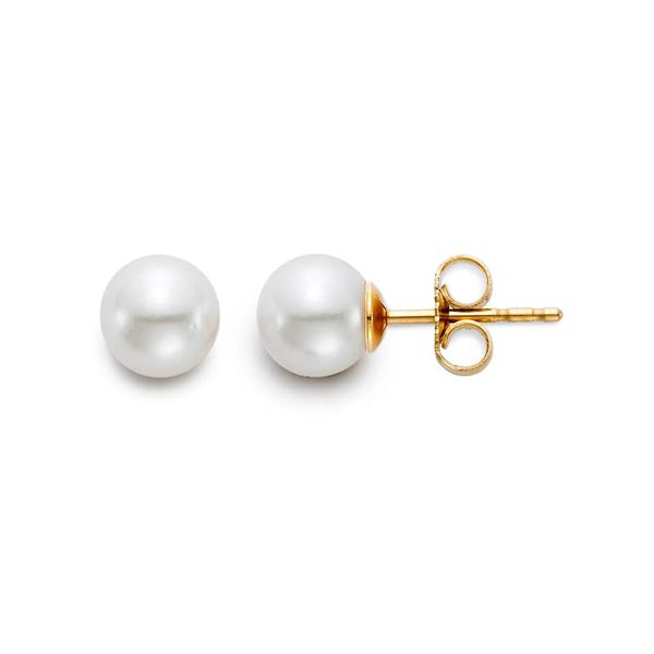 14K Yellow Gold Pearl Stud Earrings Koerbers Fine Jewelry Inc New Albany, IN