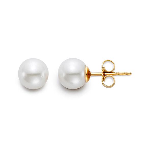 14K Yellow Gold Pearl Stud Earrings Koerbers Fine Jewelry Inc New Albany, IN