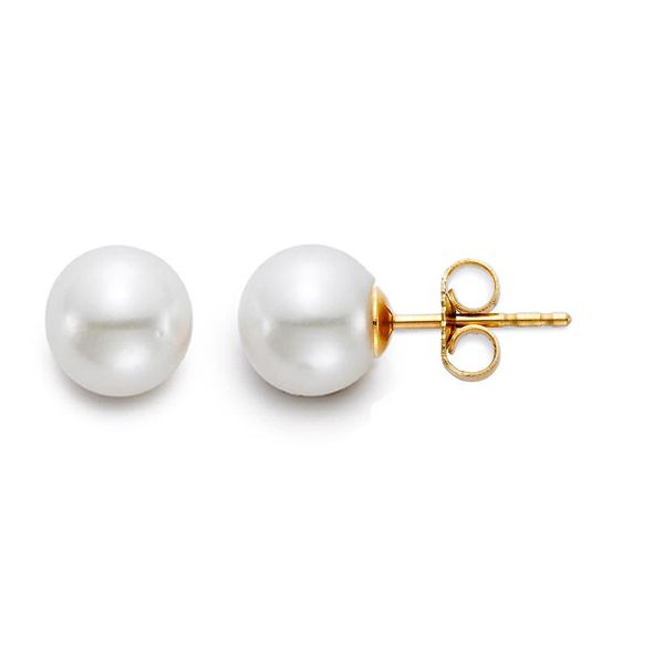 14K Yellow Gold Pearl Stud Earrings Koerbers Fine Jewelry Inc New Albany, IN