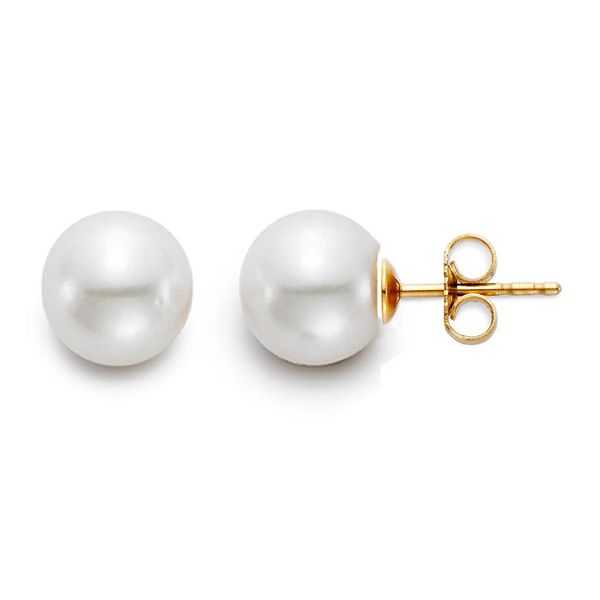 14K Yellow Gold Pearl Stud Earrings Koerbers Fine Jewelry Inc New Albany, IN