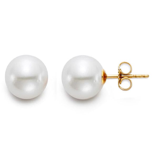 14K Yellow Gold Pearl Stud Earrings Koerbers Fine Jewelry Inc New Albany, IN