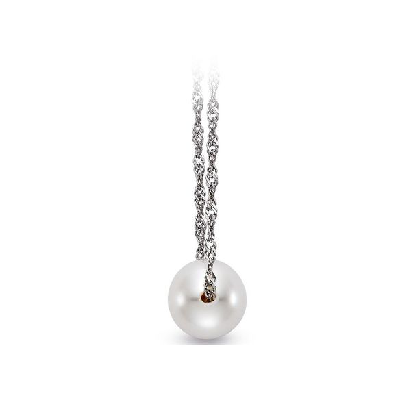 14K White Gold White Freshwater Floating Pearl Pendant Image 2 Koerbers Fine Jewelry Inc New Albany, IN
