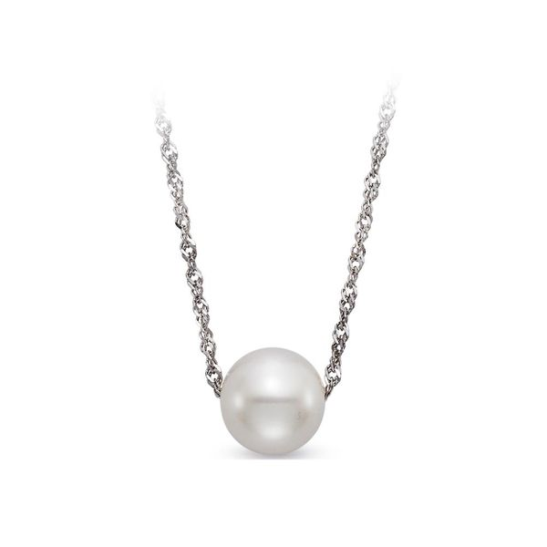 14K White Gold White Freshwater Floating Pearl Pendant Koerbers Fine Jewelry Inc New Albany, IN