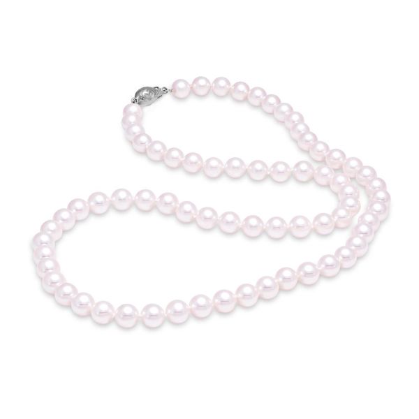 18K White Gold Pearl Strand Necklace Koerbers Fine Jewelry Inc New Albany, IN
